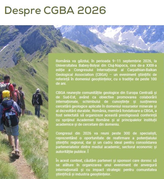 CBGA 9-11 Septembrie 2026, Cluj-Napoca