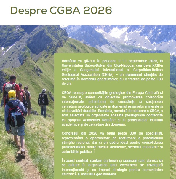 CBGA 9-11 Septembrie 2026, Cluj-Napoca